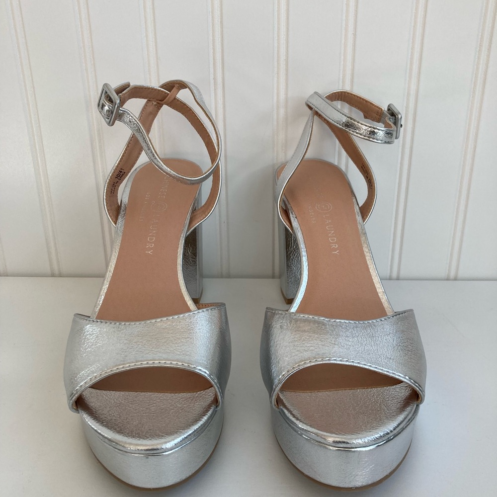 Chinese Laundry Theresa Metallic Platform* NEW 10 NWOB